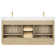 Amella 72'' Free Standing Double Bathroom Vanity with Quartz Top