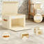 Grands bacs de rangement à ouverture frontale avec couvercles, organisateur de placard en tissu avec poignées, boîtes empilables pliables, panier décoratif pour la maison, le dortoir ou le bureau, paquet de 6, beige-130551360