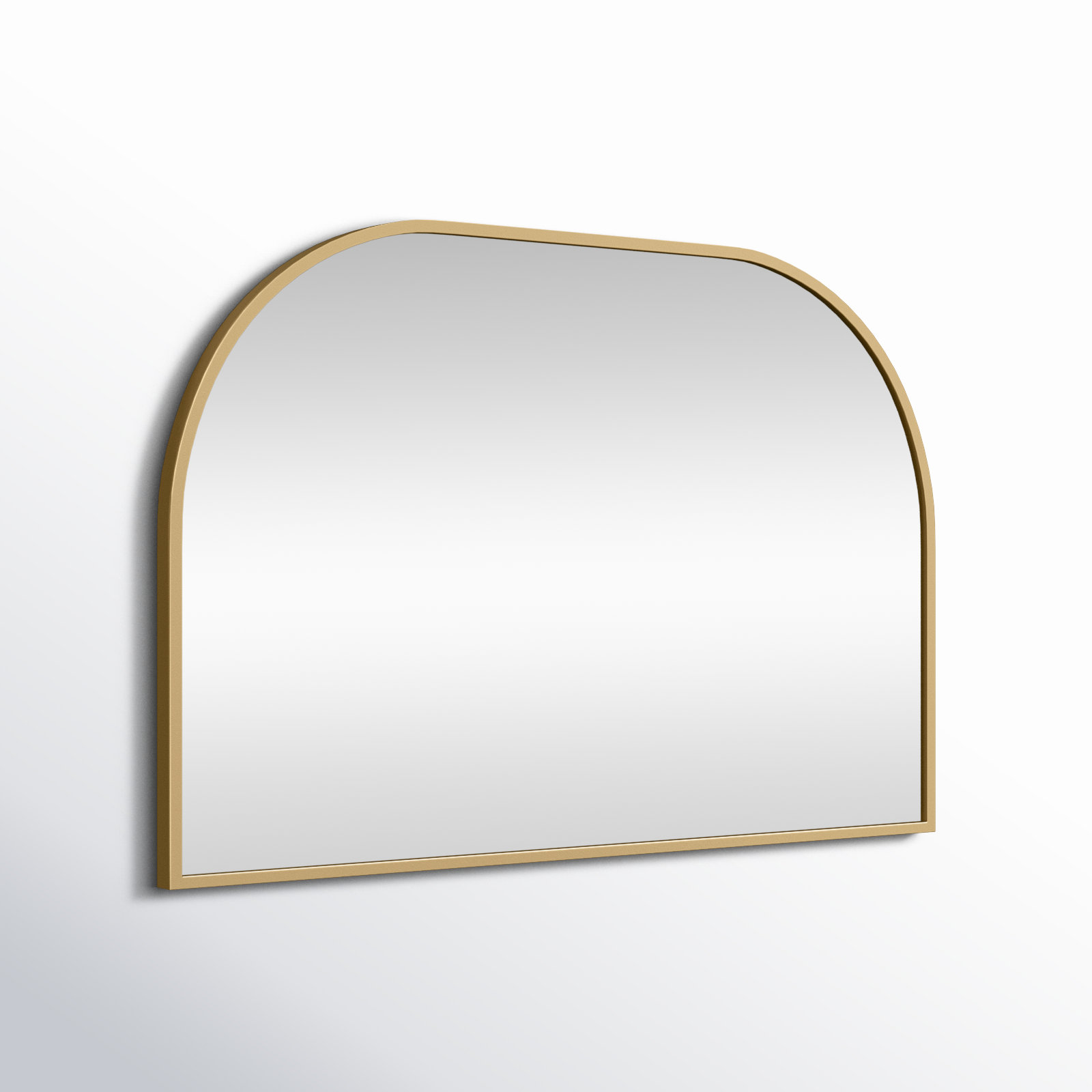 Sabine Metal Wide Arch Wall Mirror, Brass, 24" x 36"
