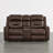 Olathe Genuine Leather Dual Motor Power Reclining Lay Flat Sofa With Power Headrest-172001276