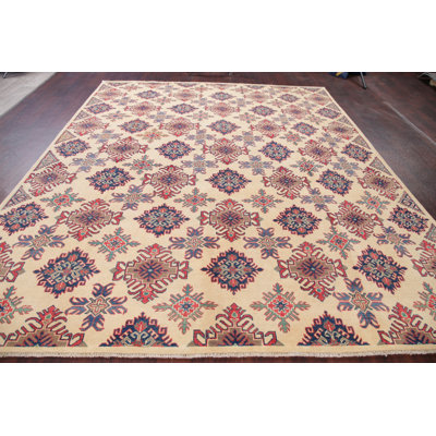 One-of-a-Kind 8'2" X 9'10" 2010s Wool Area Rug in Beige