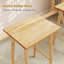 Tabouret à hauteur de comptoir de 25,5 po avec repose-pieds et structure en bois massif Gracie Oaks-1139486870