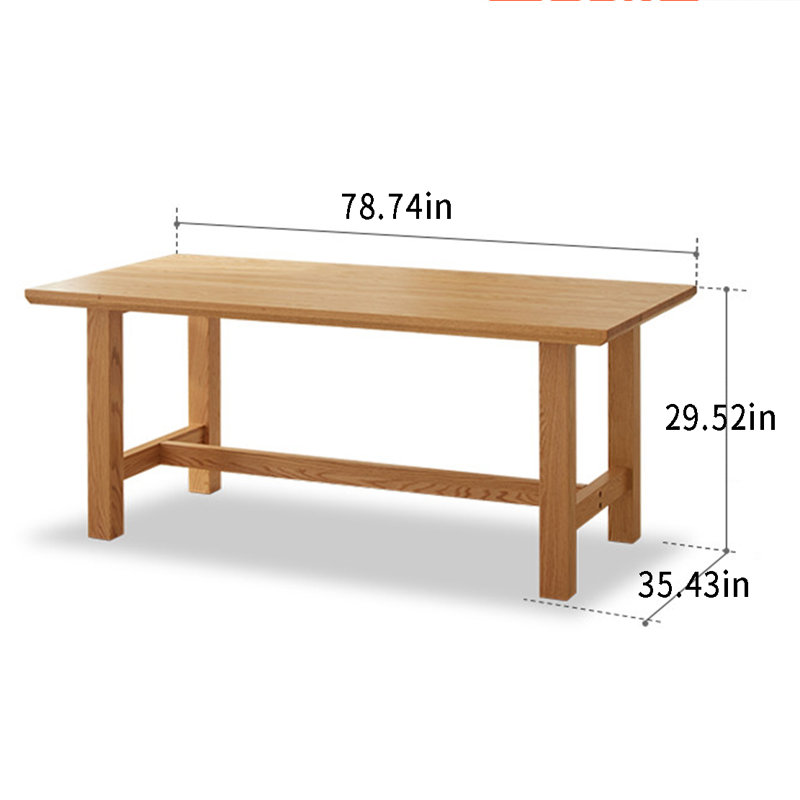 Table de salle à manger Laurino, L 35,43 po x L 78,74 po