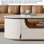 Table basse ovale en pierre