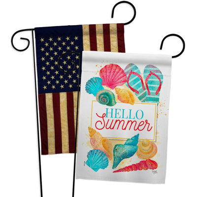 Double Sided 18.5'' H x 13'' W Polyester Garden Flag