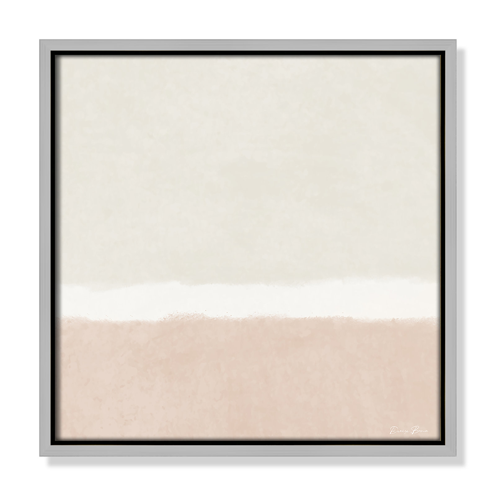 Willadeene "Slate I" Print, 13.5" H x 13.5" W, Silver Framed