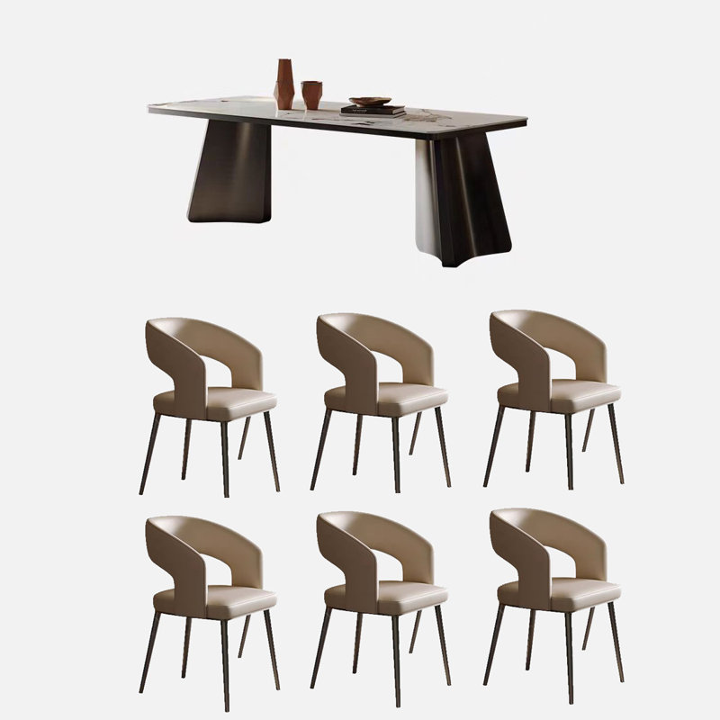 Combinaison simple de table à manger et de chaise, H 29,52 po x L 55,11 po x l 31,49 po