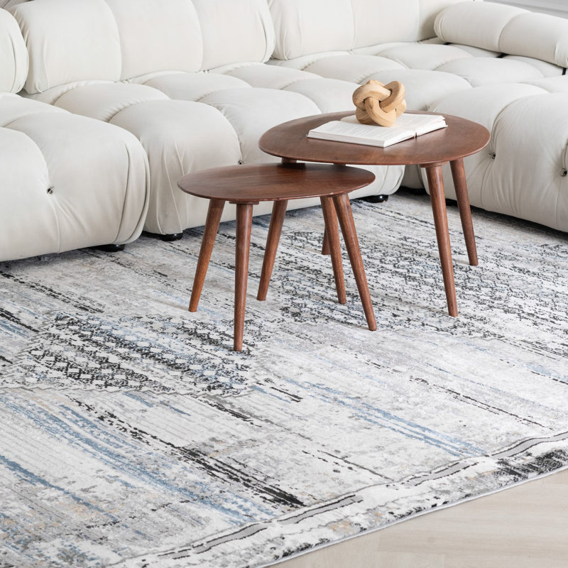 Tapis d'intérieur à motif de tapis Romina, Rectangle 7 pi 10 po x 10 pi 10 po