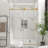 56-60 "W X 76"H Frameless Shower Door In Brushed Gold-116927478