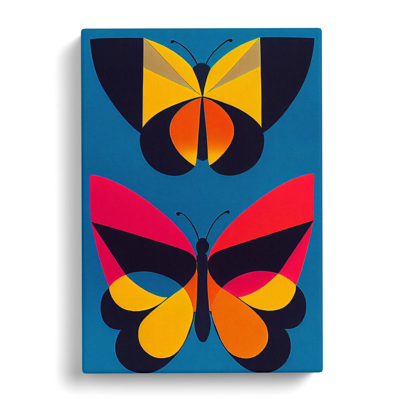 Cubism Butterfly Vol.1 - Wrapped Canvas, 76cm H x 50cm W x 3cm D
