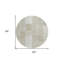 Tapis 8 po beige / brun clair