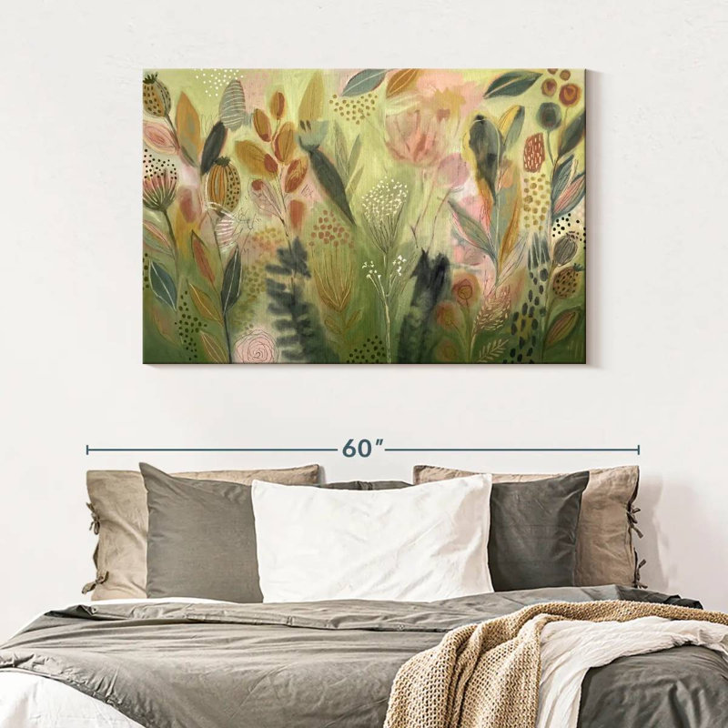 Pastel Botanical Garden, 32" H x 48" W