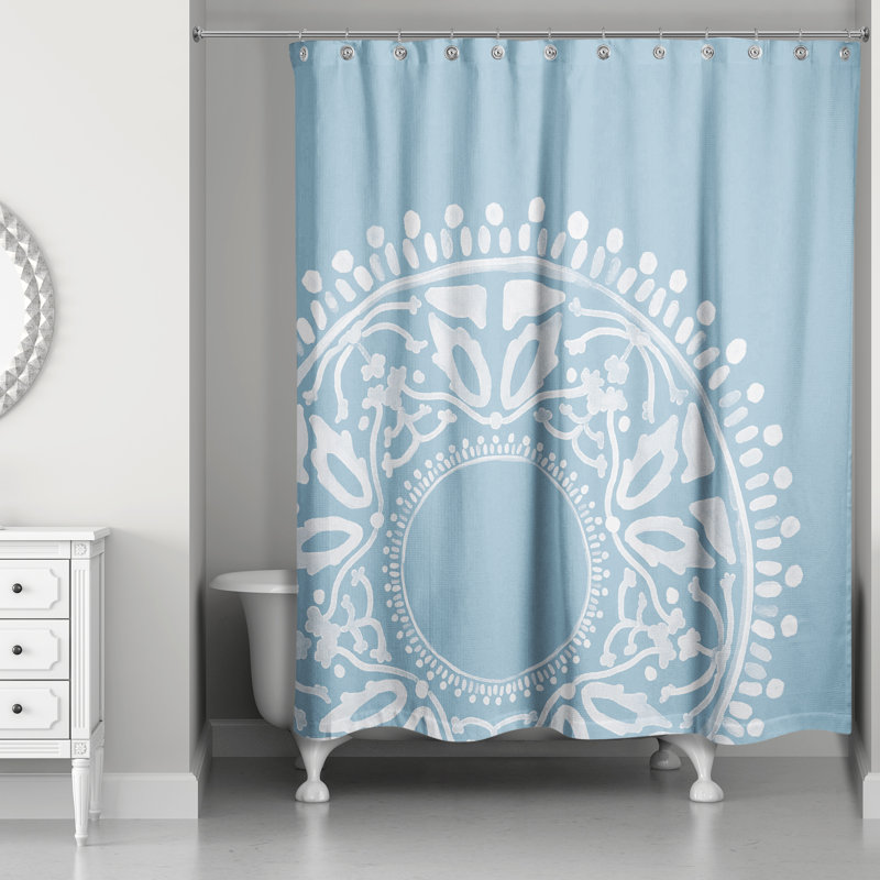 Rideau de douche Arlowe, Bleu