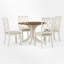 Ensemble de salle à manger pour 4 personnes, plateau de table rond, ensemble de salle à manger, ensemble de salle à manger-1687671732-1687671733