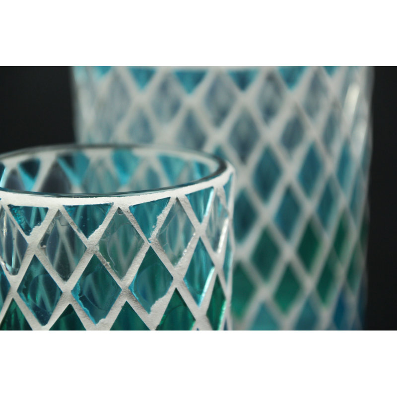 4'' H Glass Tabletop Tealight Holder