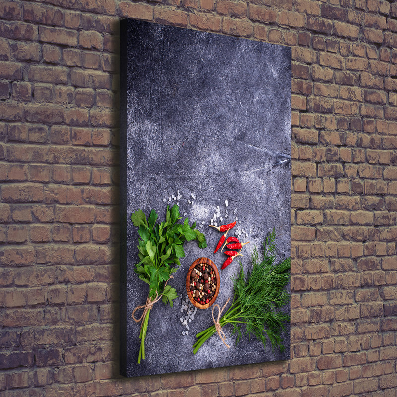 Herbs And Spices - Wrapped Canvas Print