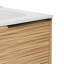 Kora 40" Bamboo Faux Finish Wall-Mounted Single Bathroom Vanity with Integrated Ceramic Top & Handles-580688844