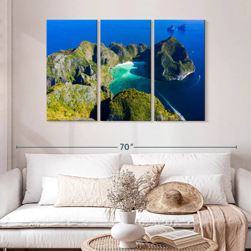Île Gillard Koh Phi Phi Leh, H 32 po x l 50 po
