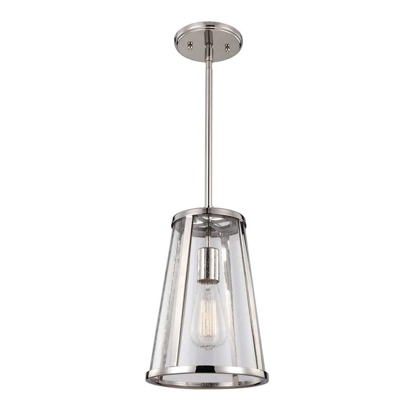 Kingsley 1 - Light Polished Nickel Geometric Pendant
