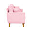 Causeuse en tissu avec accoudoirs et coussins décoratifs Corduroy-132006040