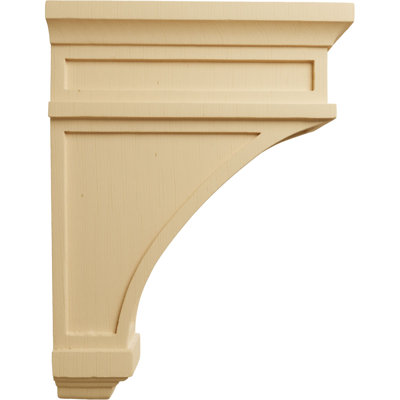 4 1/2"W x 10"D x 13 3/4"H Arlington Corbel, Alder (4-Pack)