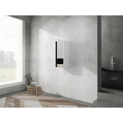 Modern Bathroom Side Cabinet, Wall Mounted, Versatile Storage Cabinet With Mount, Smooth And Silent Closing