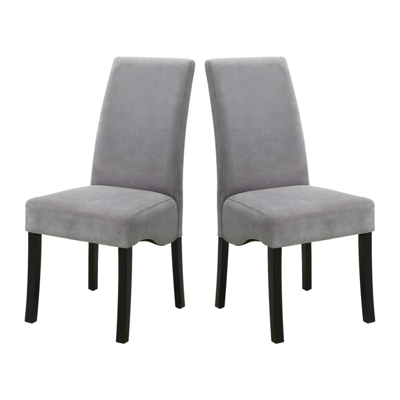 Ensemble de 2 chaises d'appoint rembourrées en velours
