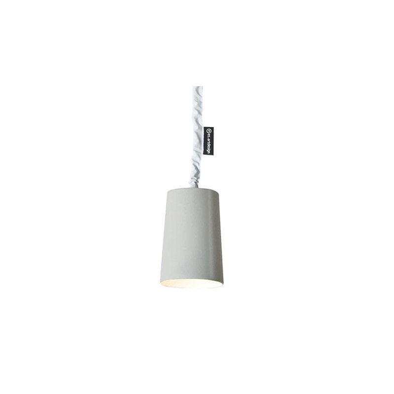 Paint 1 - Light White Bell Pendant, Grey/White