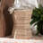 Challise Bohemian Woven Grasscloth Hourglass End Table