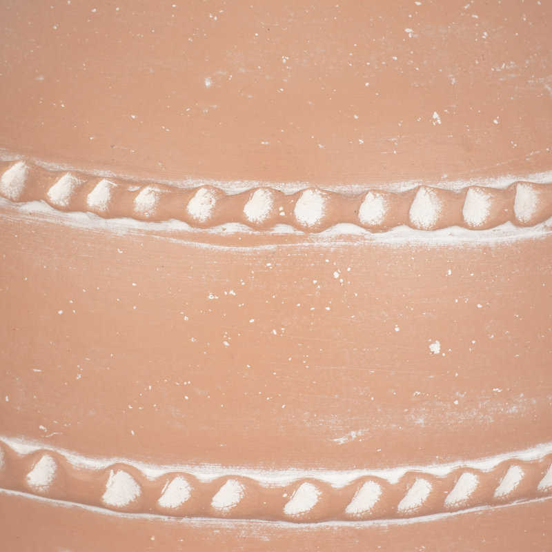 Decorative Vase Handmade Pottery Terracotta Artisan Style Traditional Craft Textured Detailing Classic Silhouette Rustic Pot Ceramic Accent Handcrafted Organic Form Vintage Inspired Design