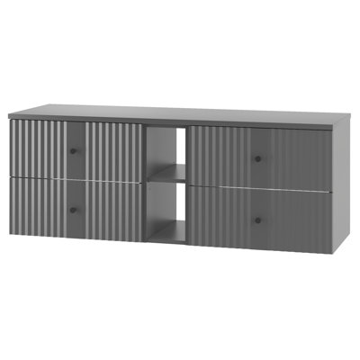Arashel Wall Mounted Required Bathroom Storage Furniture Set