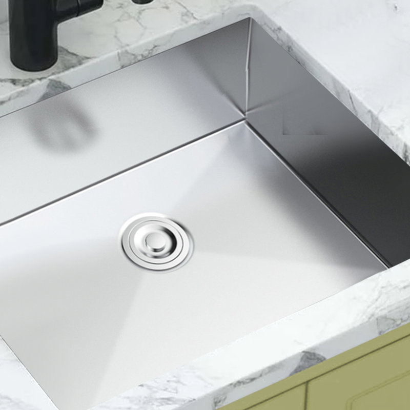 Topcraft Undermount 18 Gauge T304 Stainless Steel Kitchen Sink Single Bowl, 10" H x 18" W x 21" L