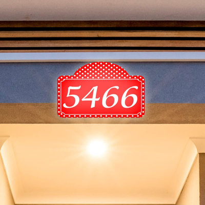 Plaque d'adresse sur 1 ligne