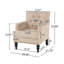 Canapé Modern - Chaise club capitonnée Harison