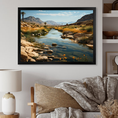 Désert oasis III sur toile