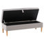 Banc de rangement à couvercle rabattable rembourré-1062176318
