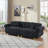 " modern 3-seater flannelette sofa | spring-wrapped cushions | stylish metal feet | 4 throw pillows | living room & bedroom-1476217123