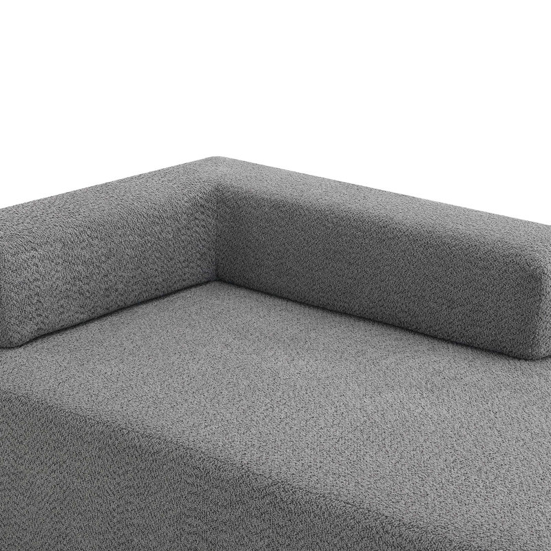 Structure de salon pour canapé modulaire surdimensionné en U surdimensionné, canapé de plancher Boucle de luxe, canapé convertible compressé, canapé spacieux rempli de mousse pour le salon, 2 couleurs