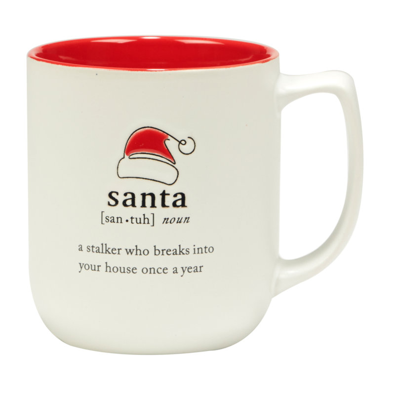 Christmas Fun Red Sayings Set of 6  Mug 16 oz. asst.