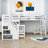 Idasia Kids Twin Over Full & Twin 3 Drawers Wooden L-Shaped Bunk Beds with Shelves-1955727941