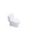 1.28 GPF Tornado Flush One-Piece Toilet Elongated,Siphonic Side Press Single Flush,17" ADA Comfort Chair Height Seat,Soft Closing Seat, 1000G MAP Flushing Score Toilet, Gloss White