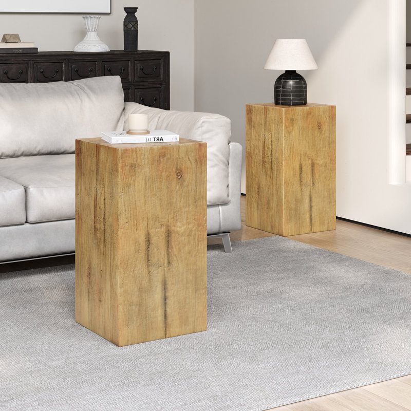 Table d'appoint Stonego, Naturel