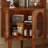 Simple and Retro Design Brown Display Cabinet