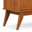 Buffet en bois franc massif Mid-Century à 4 portes avec tablettes réglables Draper