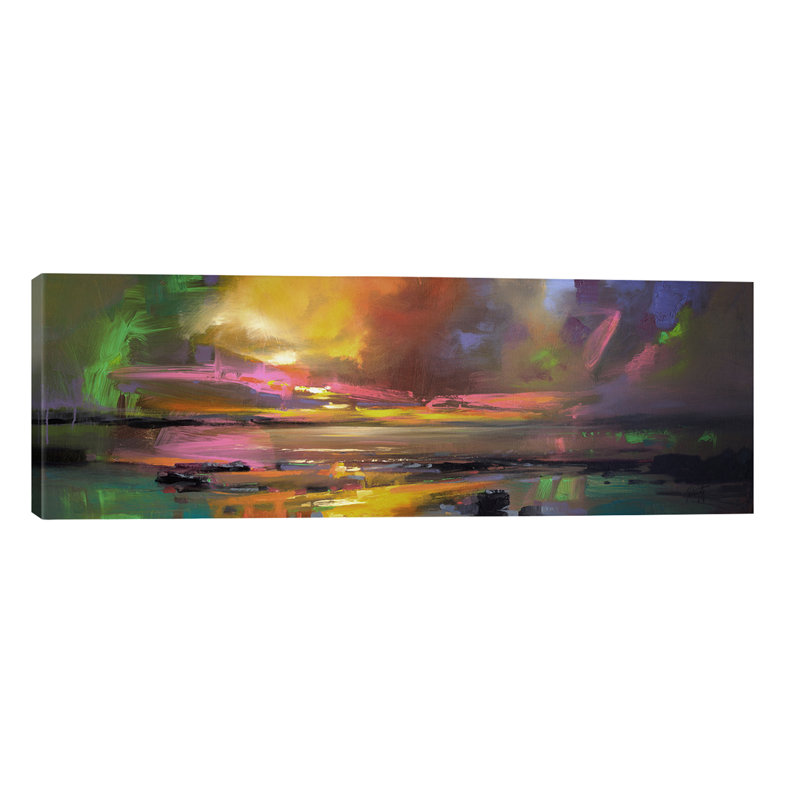 Electric Sky by Scott Naismith - Wrapped Canvas Panoramic Painting, 30.48 cm H x 91.44 cm W x 1.91 cm D