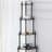 47.5" Tall 5-Tier Wooden Standing Corner Shelf-1277939077