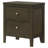 Clement Dark Cocoa 2-Drawer Nightstand Bedside Table