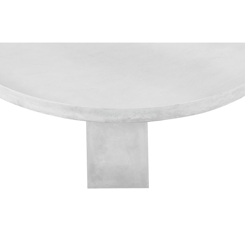 Maximus Coffee Table, 16" H x 47" L x 47" W, Ivory