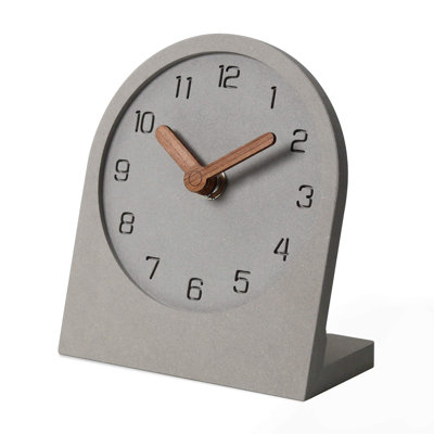 Mini horloge de cheminée en bois