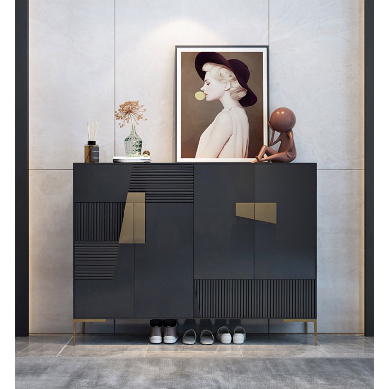 Rangement à chaussures en bois massif Nordic Minimalist, H 39,37 po x l 62,99 po x P 14,96 po